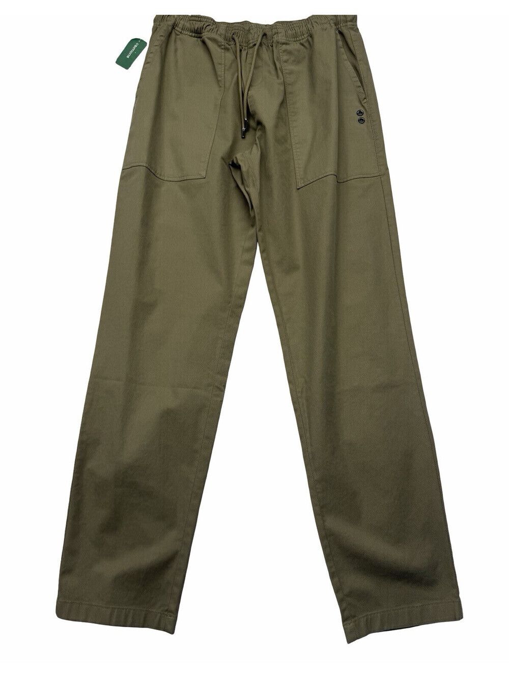 Ron Dorff Travel Chino Pants Cotton Dark Beige Size XL